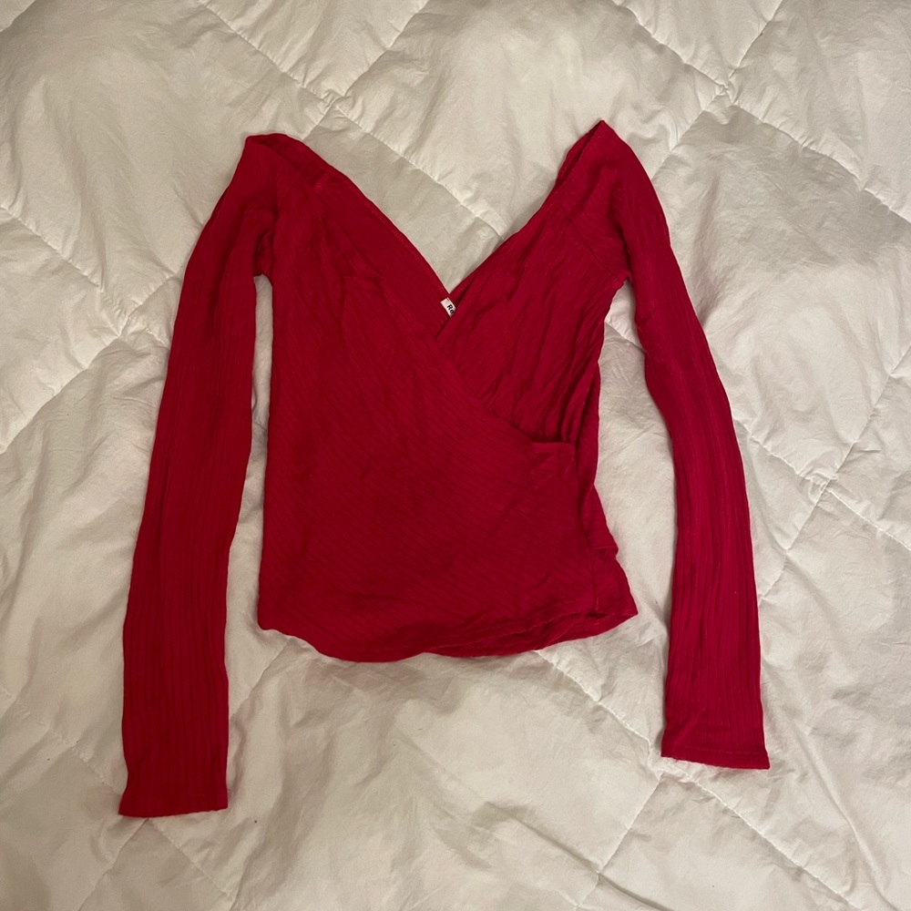 Reformation Minnie Top in Red